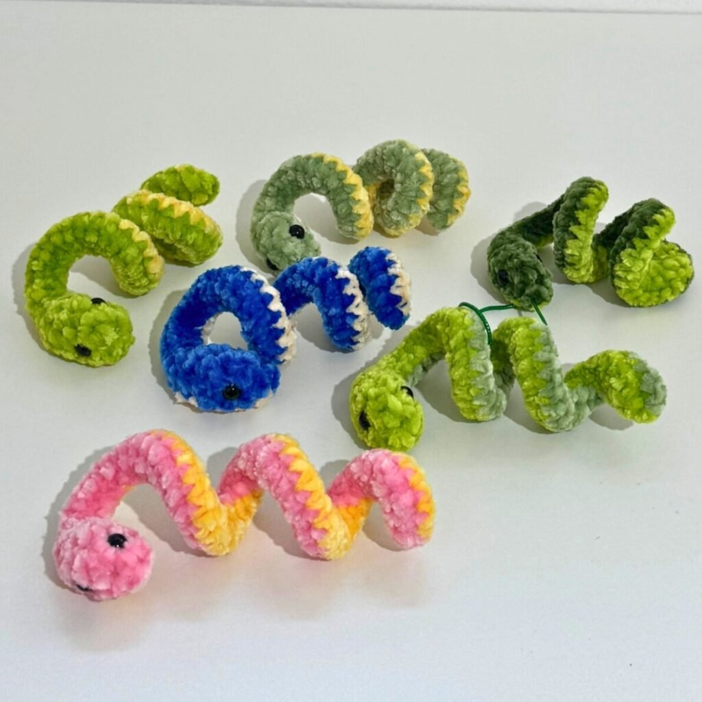 Snake Keychain (Mini) — Crocheted