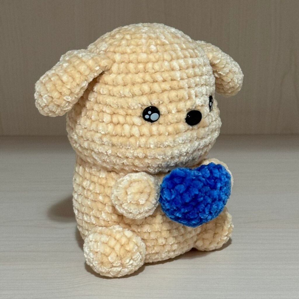 Puppy with a Heart — Crocheted Toy